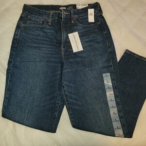 Old Navy Dark Blue Straight Leg Jeans